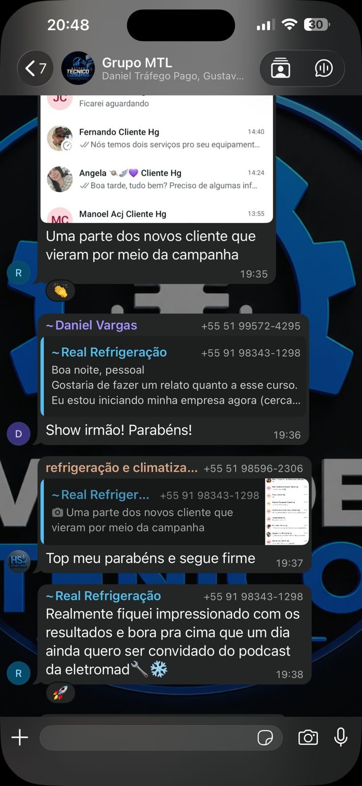 Depoimento WhatsApp